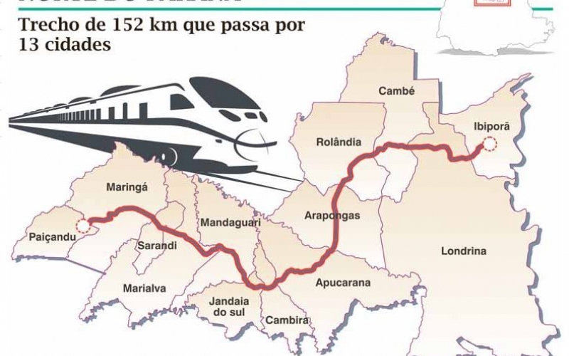 Trem Pé-Vermelho é retirado das prioridades do PAC